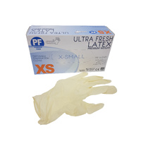 X-SML Latex Powder-Free Clear Gloves x1000pc