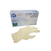 MEDIUM Latex Powder-Free Clear Gloves x1000pc