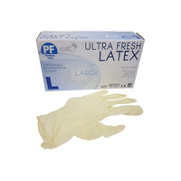 LARGE Latex Powder-Free Clear Gloves x1000pc