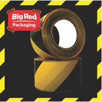 Yellow/Black Barrier Tape 75mm