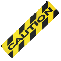  'CAUTION' Anti-Slip Floor Tread 600x150mm