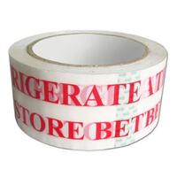 White/Red REFRIGERATE Tape