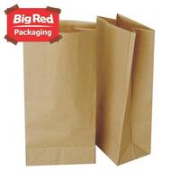 #2 BROWN Flat Bottom Paper Bag 260x130x80mm 125GSM