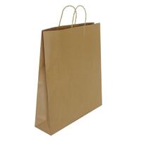 BROWN Paper Loop Handle LARGE - 500x450x125mm
