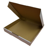 320x320x45mm White Die-Cut Box - Pizza Size