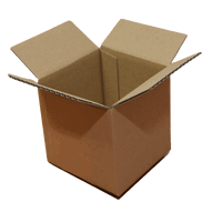 100x100x100mm Brown RSC Box