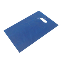 SMALL BLUE LD Plastic Bag w/Handle 380x250mm