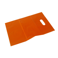 SMALL ORANGE LD Plastic Bag w/Handle 380x250mm