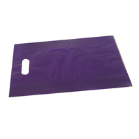 SMALL PURPLE LD Plastic Bag w/Handle 380x250mm