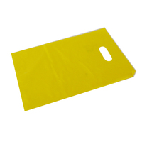 SMALL Yellow LD Plastic Bag w/Handle 380x250mm