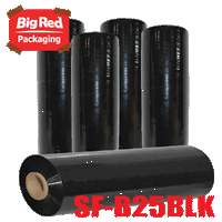 25um x 350m Black Blown Film