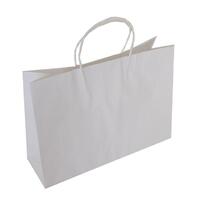 WHITE Paper Loop Handle LARGE BOUTIQUE - 350x450+125mm