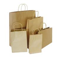 Brown Paper Twist Handle Kraft Bags