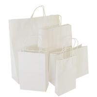 White Paper Twist Handle Kraft Bags